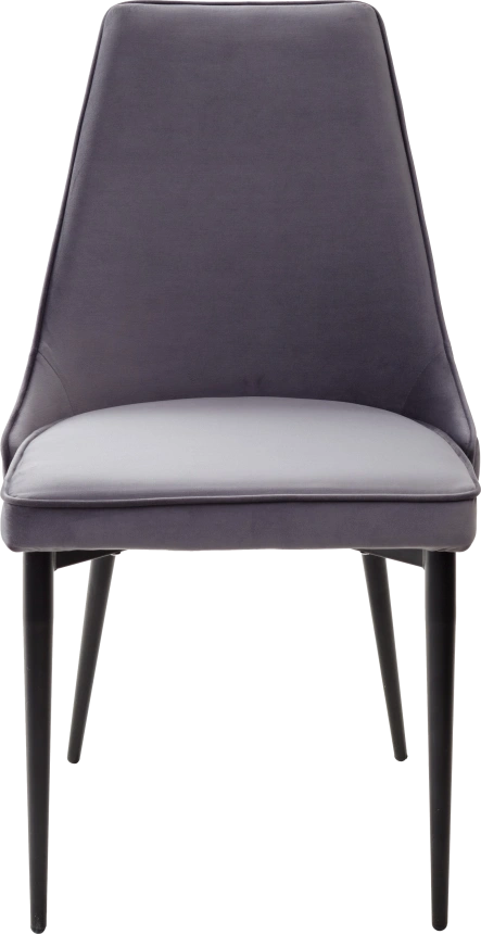 Стул Nepal-P, мягкий, серый #27, велюр, черный каркас 