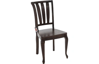 Стул Кабриоль, деревянный, жесткий, орех темный
