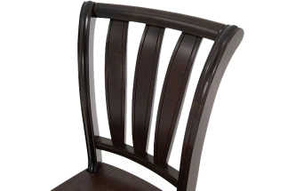 Стул Кабриоль, деревянный, жесткий, орех темный