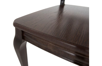 Стул Кабриоль, деревянный, жесткий, орех темный