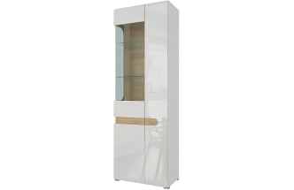 Модульная гостиная Катания 4, белый / дуб небраска