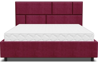 Кровать Невада 4, мягкая, двуспальная, 180x200, Selfie merlot