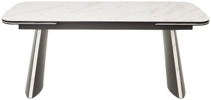 Обеденный раздвижной стол Valdemar 180, KL-99, итальянская керамика, стекло, каркас темно-серый