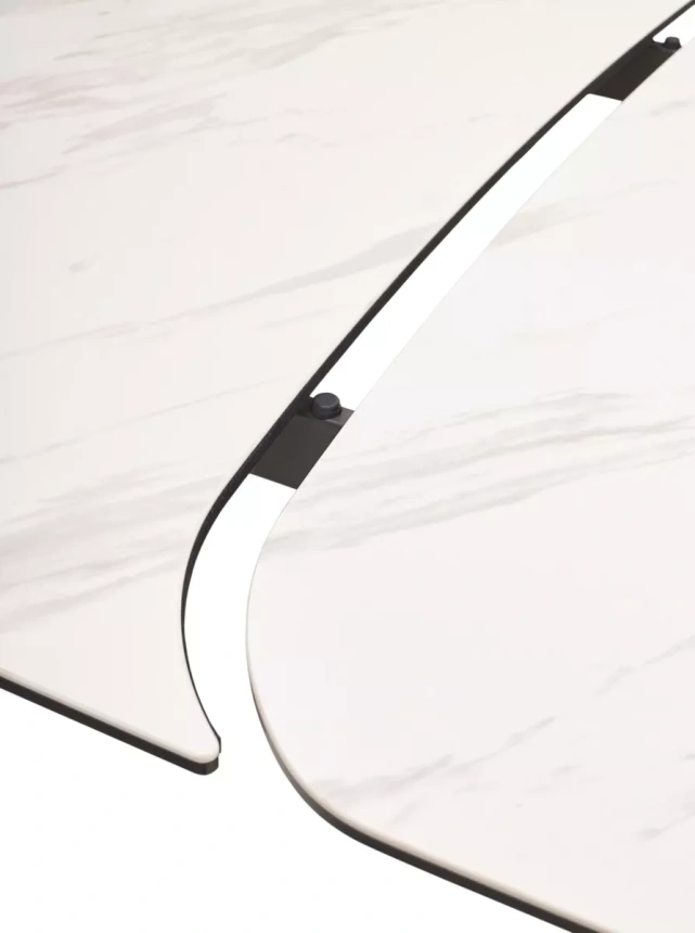 Обеденный раздвижной стол Valdemar 180, KL-99, итальянская керамика, стекло, каркас темно-серый