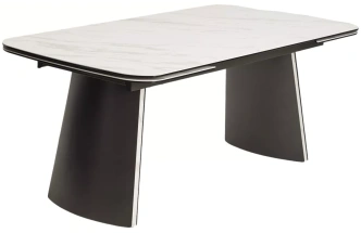 Обеденный раздвижной стол Valdemar 180, KL-99, итальянская керамика, стекло, каркас темно-серый