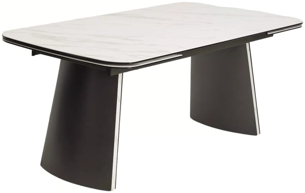 Обеденный раздвижной стол Valdemar 180, KL-99, итальянская керамика, стекло, каркас темно-серый