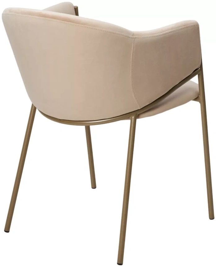 Стул Дилл, мягкий, H-06 бежевый, велюр, шампань