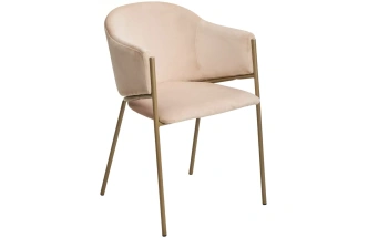 Стул Дилл, мягкий, H-06 бежевый, велюр, шампань 