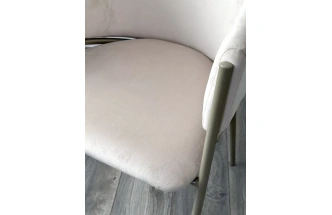 Стул Дилл, мягкий, H-06 бежевый, велюр, шампань 