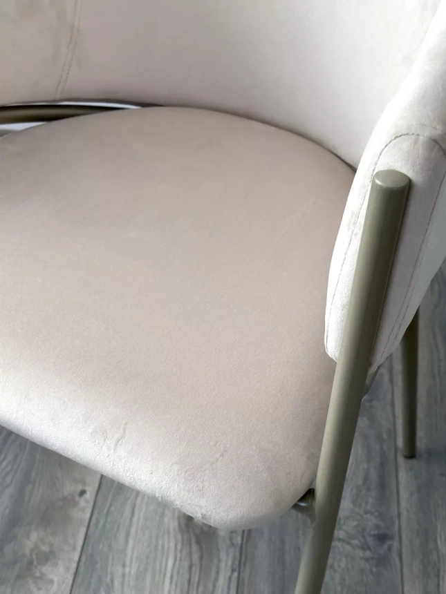 Стул Дилл, мягкий, H-06 бежевый, велюр, шампань