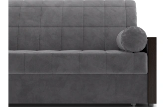 ​Диван прямой Токио 160, модель 062, Ultra Grey​ (серый) / венге