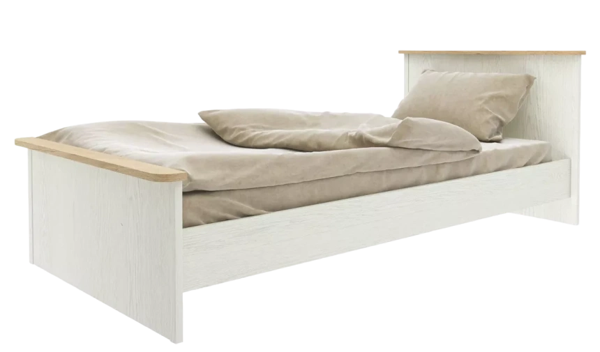 Кровать Тифани, Дуб небраска/Белый