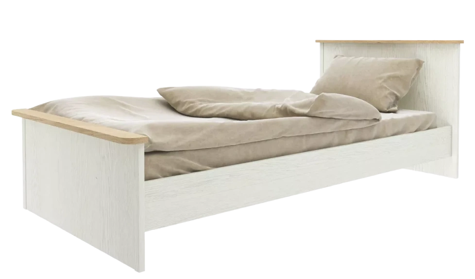 Кровать Тифани, Дуб небраска/Белый