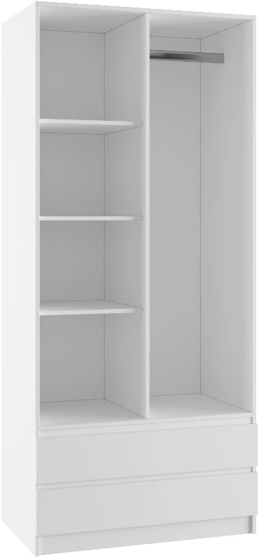 Шкаф двухдверный Мадера, белый