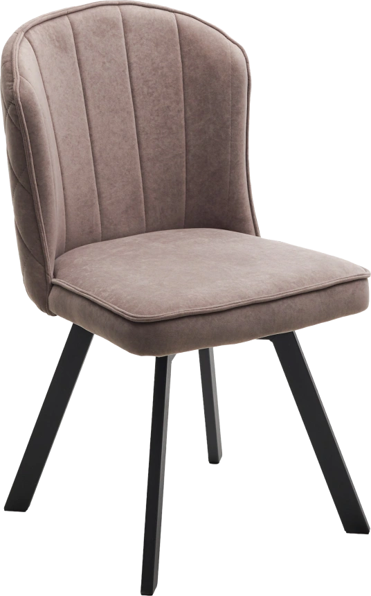 Стул Mode, мягкий, поворотный, B5 капучино, велюр, черный каркас