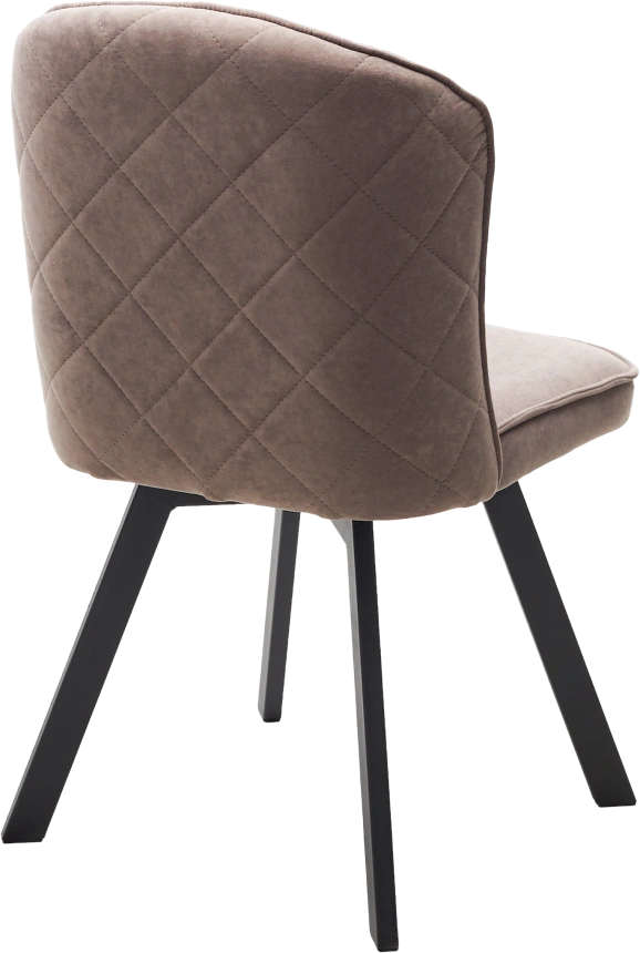 Стул Mode, мягкий, поворотный, B5 капучино, велюр, черный каркас