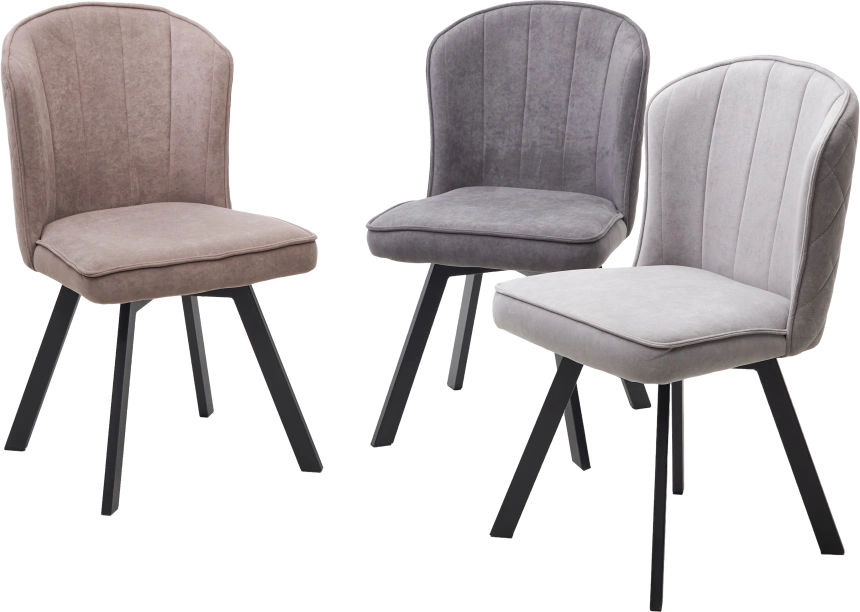 Стул Mode, мягкий, поворотный, B5 капучино, велюр, черный каркас