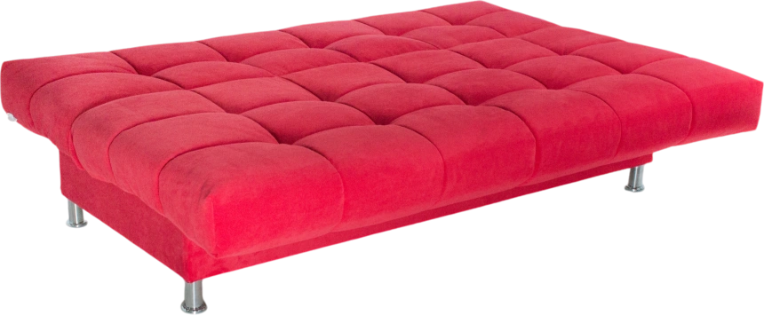 Диван прямой Финка 3, Тедди 644, ярко-красный