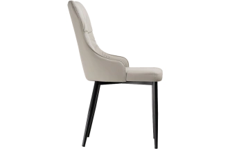 Стул Neli, на металлокаркасе, beige / black