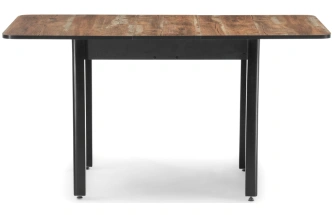 Кухонный обеденный раздвижной стол Баи, 110(139)х69х74, дуб юкон / черный