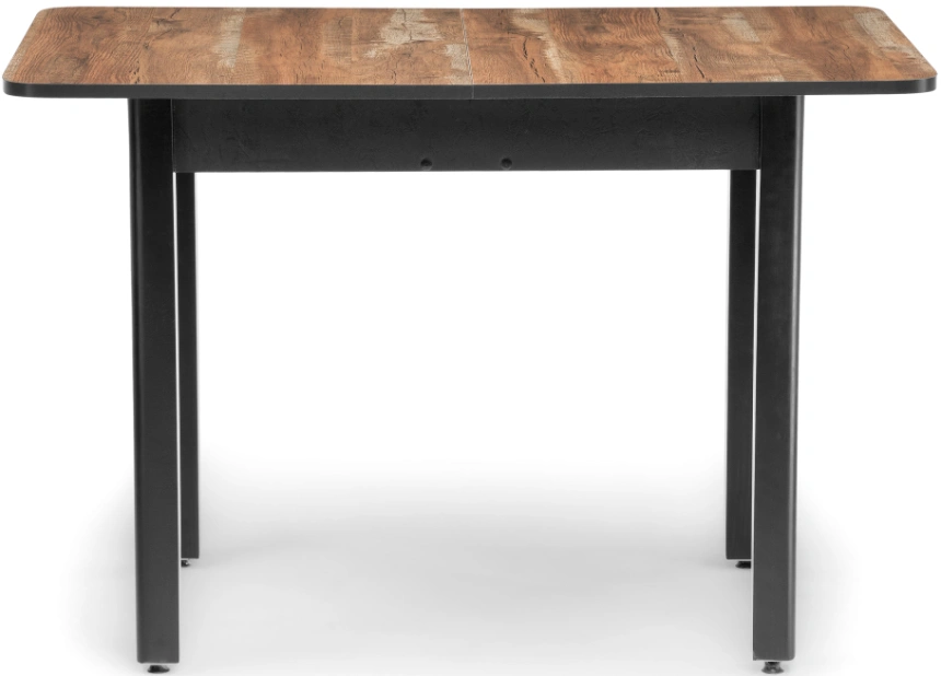 Кухонный обеденный раздвижной стол Баи, 110(139)х69х74, дуб юкон / черный