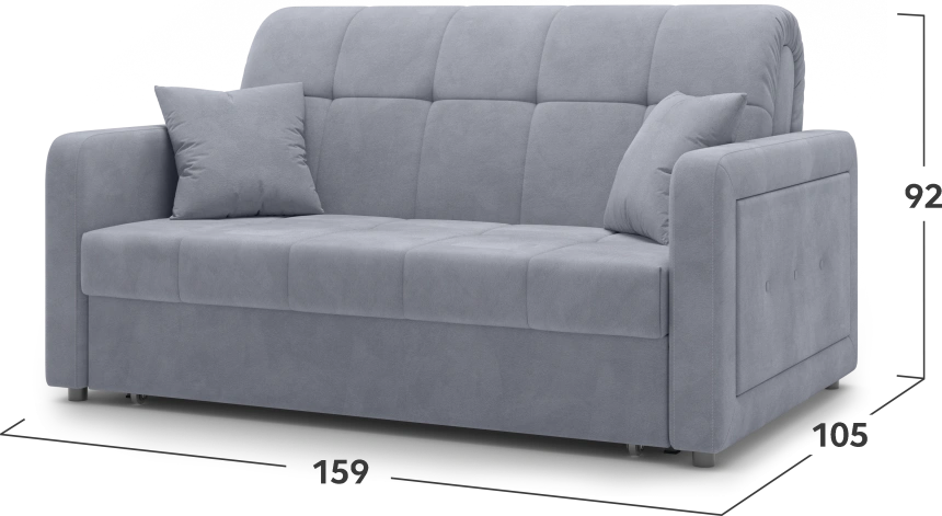 Диван прямой Инсбрук 140, модель 063, Balance 900 (светло-серый)