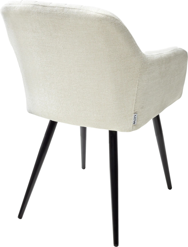 Стул Brandy, мягкий, WZ2042-01 молочный фактурный велюр, черный каркас