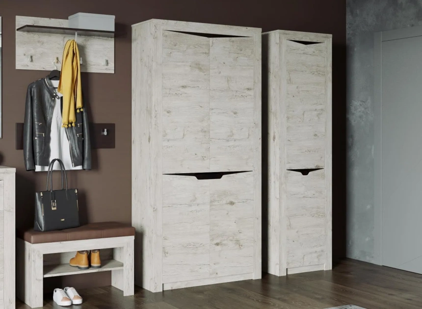 Шкаф двухдверный Соренто, дуб бонифаций