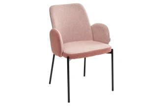 Стул Nikki, мягкий,  VF109 розовый / VF110 брусничный