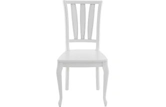 Стул Кабриоль, деревянный, жесткий, эмаль белая