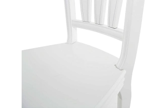 Стул Кабриоль, деревянный, жесткий, эмаль белая