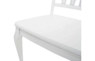 Стул Кабриоль, деревянный, жесткий, эмаль белая