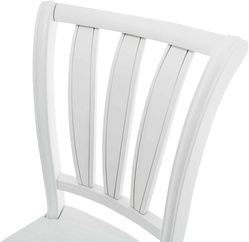 Стул Кабриоль, деревянный, жесткий, эмаль белая