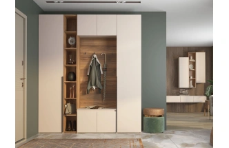 Модульная прихожая Луара, кашемир серый