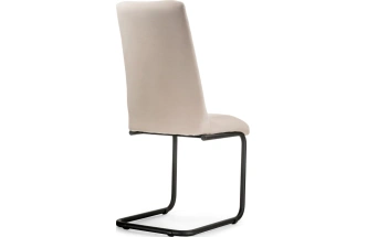 Стул Лулла, на полозьях, бежевый / черный