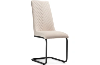 Стул Лулла, на полозьях, бежевый / черный