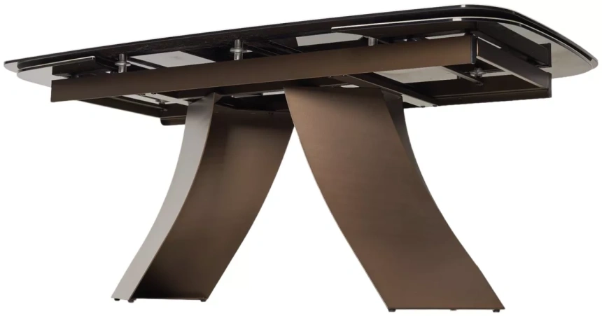 Обеденный раздвижной стол Yon 180 TL-109, испанская керамика, шоколадное золото каркас