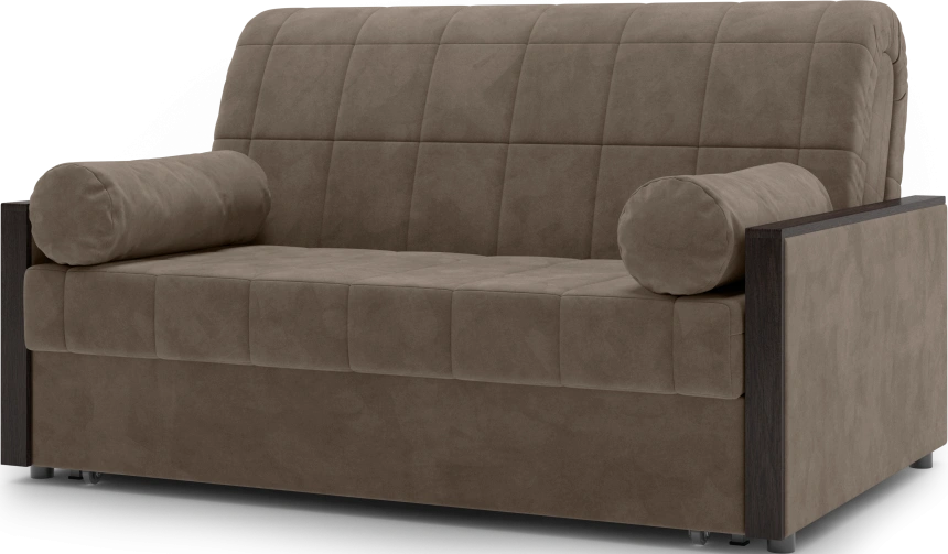 Диван прямой Токио 140, модель 062, Ultra Beige (бежевый) / венге