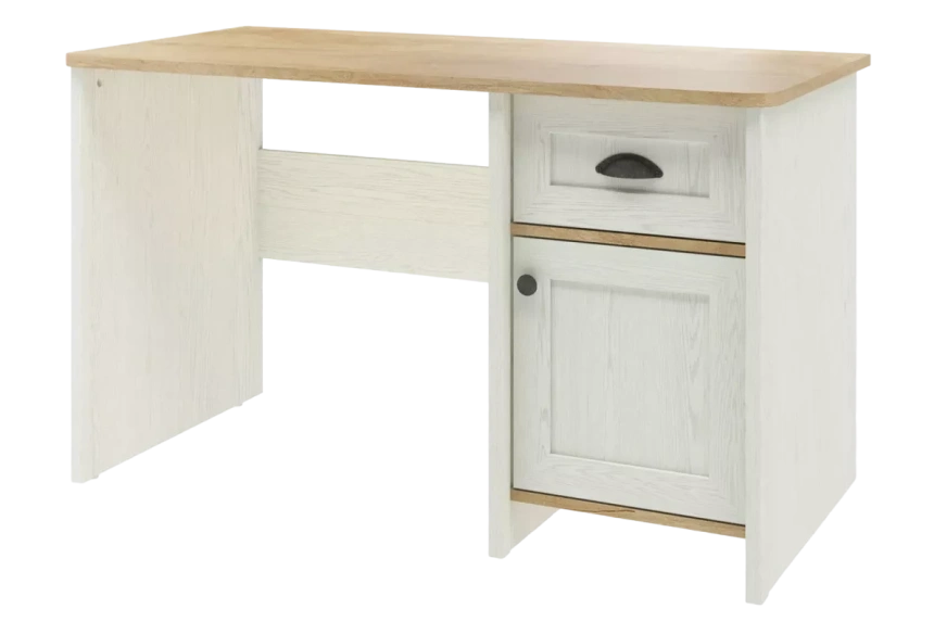 Стол письменный Тифани, Дуб небраска/Белый