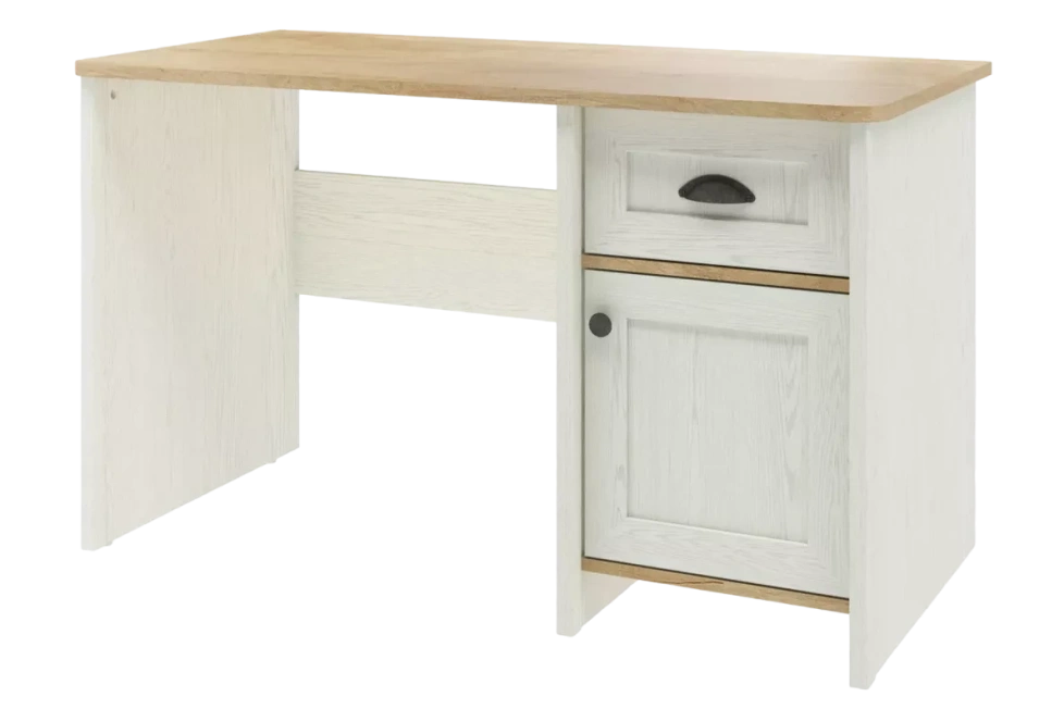 Стол письменный Тифани, Дуб небраска/Белый