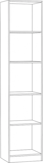 Шкаф-пенал Ливерпуль, белый / ясень ваниль