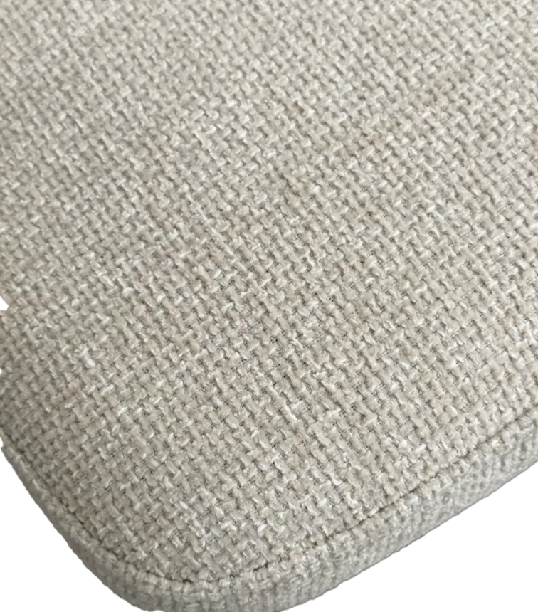 Стул Gloria, мягкий, White Chacha-140, ткань, черный каркас