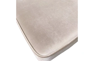 Стул Nepal-P, мягкий, бежевый #5, велюр, черный каркас 