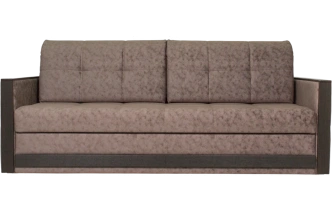 Диван прямой Адель 2, Подушки Ankona 02, основная ткань Ankona 09, декор Венге