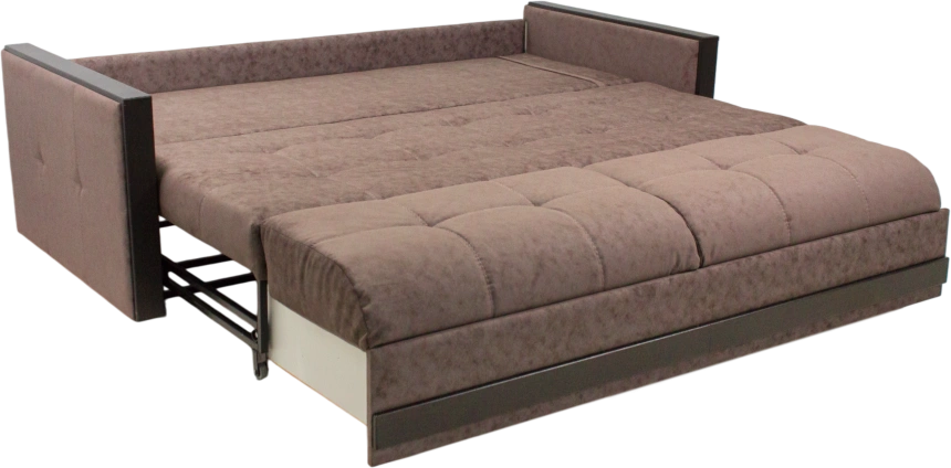 Диван прямой Адель 2, Подушки Ankona 02, основная ткань Ankona 09, декор Венге