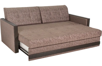 Диван прямой Адель 2, Подушки Ankona 02, основная ткань Ankona 09, декор Венге