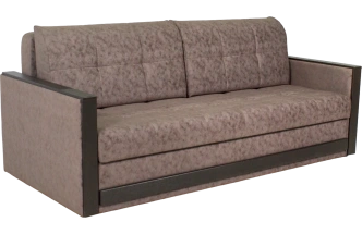 Диван прямой Адель 2, Подушки Ankona 02, основная ткань Ankona 09, декор Венге