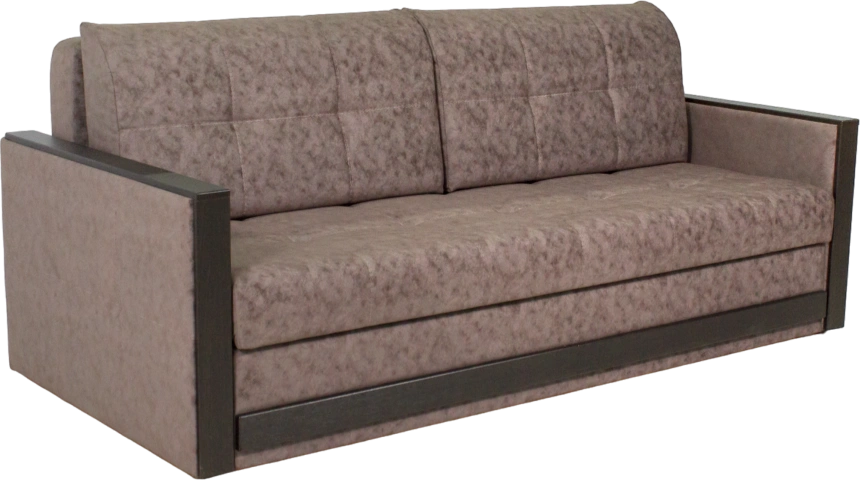 Диван прямой Адель 2, Подушки Ankona 02, основная ткань Ankona 09, декор Венге