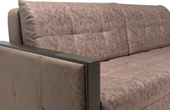 Диван прямой Адель 2, Подушки Ankona 02, основная ткань Ankona 09, декор Венге