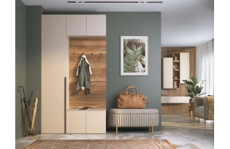 Модульная прихожая Луара 2, кашемир серый